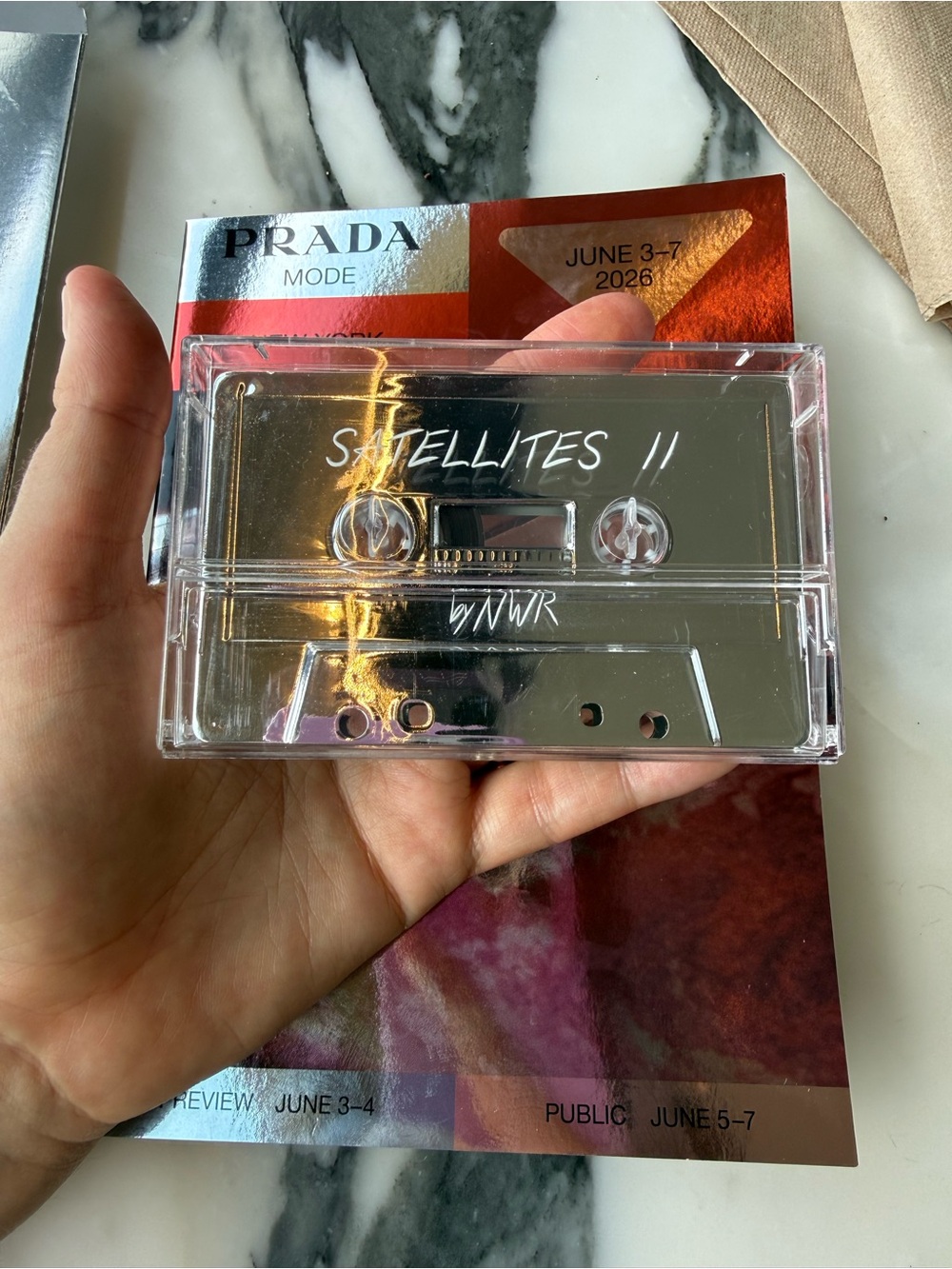 Prada x Hideo Kojima x NWR satellites cassette (collector’s item)